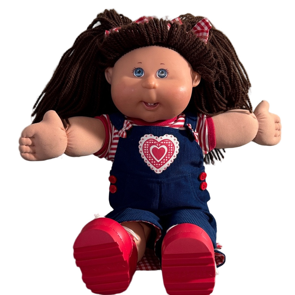 Vintage 2004 Cabbage Patch Charming Doll with Heart Outfit and Red Shoes